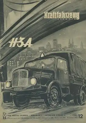 Kraftfahrzeugtechnik (KFT) 1956 Heft 12