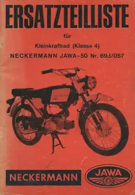 Jawa 50 Ersatzteilliste 1968