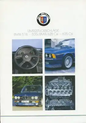 BMW 518-535i 628-635 CSi Alpina Prospekt 3.1988