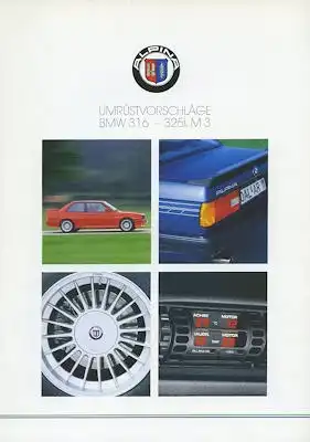 BMW Alpina 3er E 30 Prospekt 3.1988