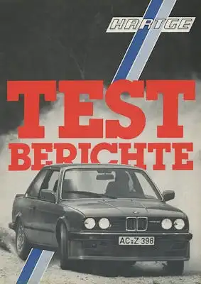 BMW Hartge Testberichte Prospekt 1980er Jahre