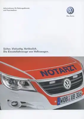 VW Rettungswagen Prospekt 4.2009