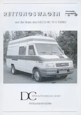 Iveco Rettungswagen 40-10 V Turbo Prospekt 1990er Jahre