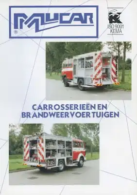 Mucar Feuerwehrfahrzeuge 2 Prospekte 1980/90er Jahre