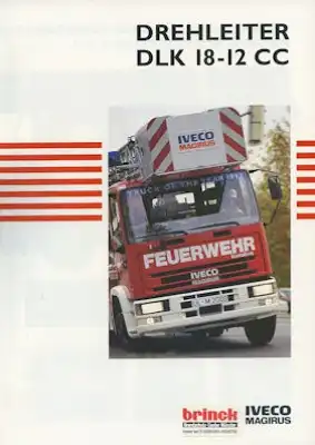 Iveco Magirus Feuerwehrfahrzeuge Prospekt 1990er Jahre