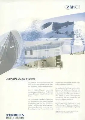 Zeppelin Shelter Systeme Prospekt 2000er Jahre