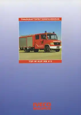 Iveco Magirus Feuerwehrfahrzeuge Prospekt 1990er Jahre