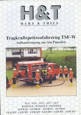 Harz & Thies Feuerwehrfahrzeuge Prospekt 1990er Jahre