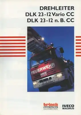 Iveco Magirus Feuerwehrfahrzeuge Prospekt 1990er Jahre