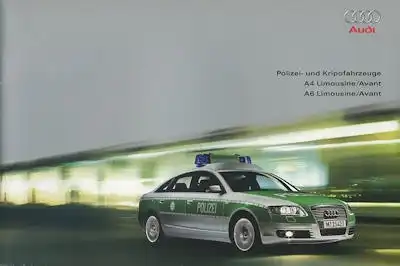 Audi A 4 / 6 Polizeifahrzeug Prospekt 7.2004