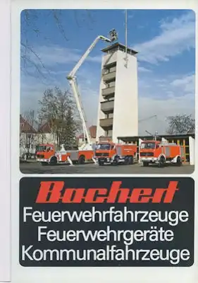 Bachert Feuerwehrfahrzeuge Prospekt 9.1978