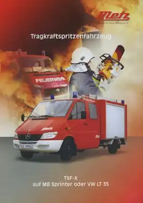 Mercedes-Benz / Metz Feuerwehrfahrzeug Prospekt 4.2000
