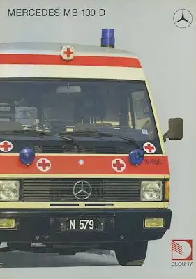 Mercedes-Benz / Dlouhy MB 100 D Ambulance Prospekt ca. 1988