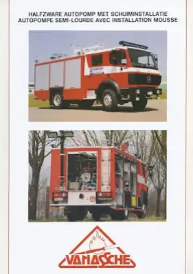 Mercedes-Benz / Vanassche Feuerwehrfahrzeuge Prospekt 1990er Jahre