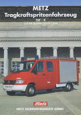 Mercedes-Benz / Metz Feuerwehrfahrzeug Prospekt 2.1996