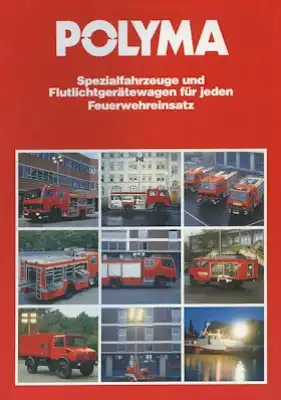 Mercedes-Benz / Polyma Feuerwehrfahrzeuge Prospekt 1990er Jahre