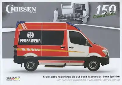 Mercedes-Benz Miesen Feuerwehrfahrzeuge Prospekt 2016