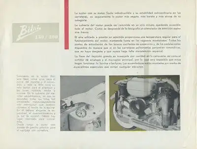 Bitri 150 / 200 Motorroller Prospekt 1955-1964