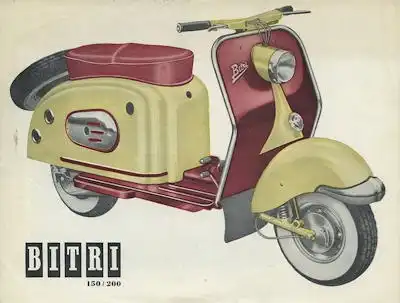 Bitri 150 / 200 Motorroller Prospekt 1955-1964