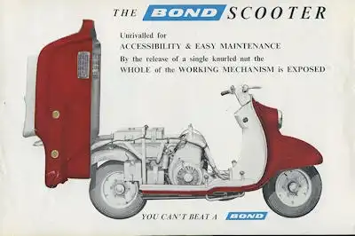 Bond 150 / 200 Motorroller Prospekt ca. 1960