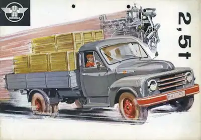 Hanomag 2,5 t Diesel Prospekt 8.1957