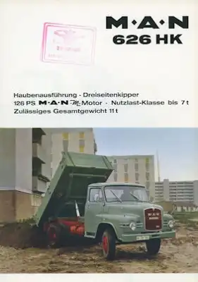 MAN 626 HK Prospekt ca. 1965