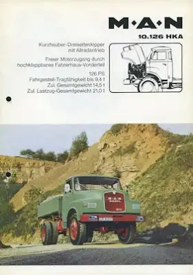 MAN 10.126 HKA Prospekt 1960er Jahre