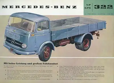 Mercedes-Benz LP LPS 322 Prospekt 1959