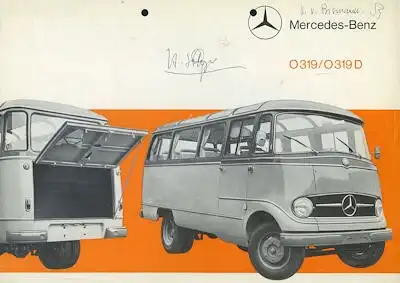 Mercedes-Benz O 319 / 319 D Prospekt 4.1965