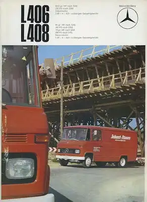 Mercedes-Benz L 406 408 Prospekt 8.1967