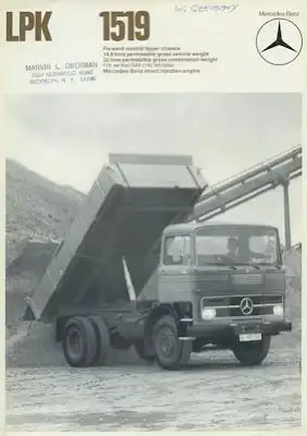 Mercedes-Benz LPK 1519 Prospekt 4.1975