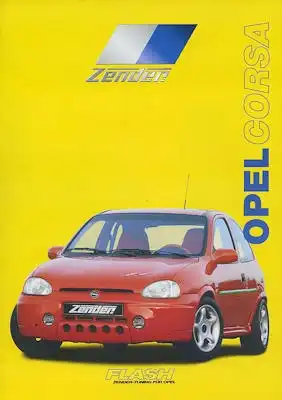 Opel Zender Corsa Prospekt 1.2000