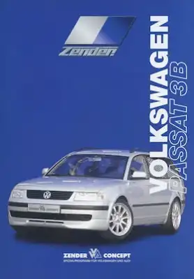 VW Zender Passat B 5 Prospekt 9.1999