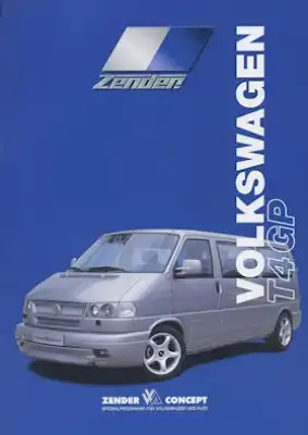 VW Zender T 4 Prospekt ca. 2000