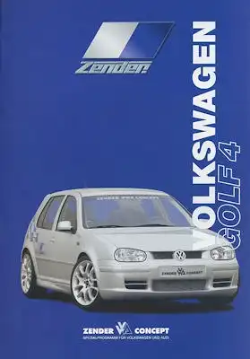 VW Zender Golf 4 Prospekt 6.1999