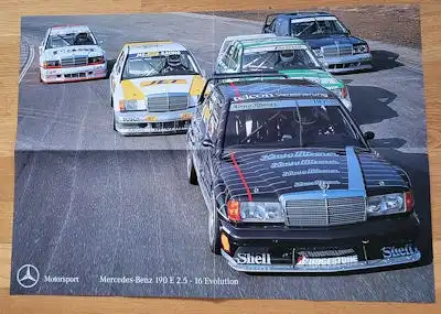 Mercedes-Benz 190 E 2.5-16 Evolution Plakat 1990