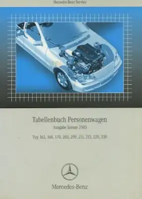 Mercedes-Benz Tabellenbuch 1.2003