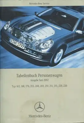 Mercedes-Benz Tabellenbuch 6.2002
