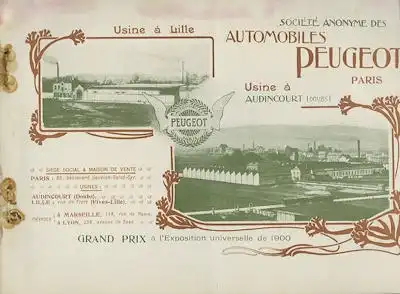 Peugeot Katalog 1901