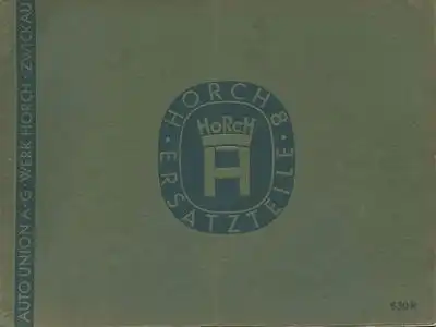 Horch 830 R Ersatzteilliste 9.1936
