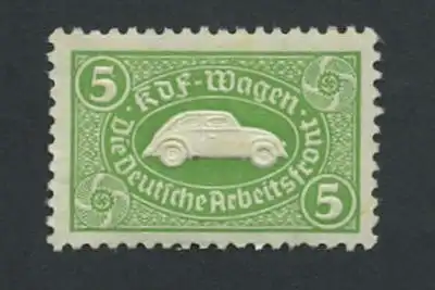 VW KdF-Wagen 5.-RM Einzelmarke ca. 1940