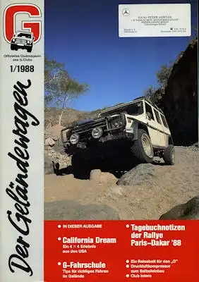 Mercedes-Benz Der Geländewagen 1.1988