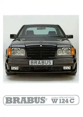 Mercedes-Benz W 124 C Brabus Prospekt 1980er Jahre