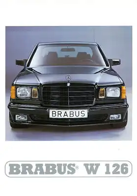 Mercedes-Benz S Klasse Brabus Prospekt 1980er Jahre
