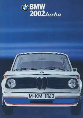 BMW 2002 Turbo Prospekt ca. 1974