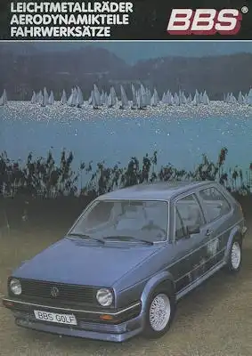 VW Golf 2 / BBS Leichtmetallräder Prospekt 4.1985
