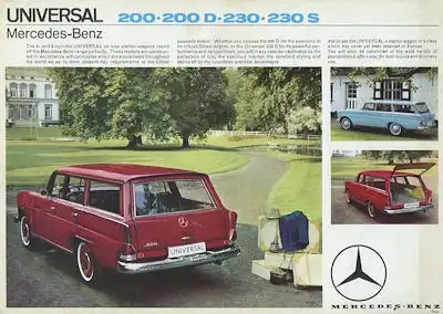 Mercedes-Benz Universal Prospekt ca. 1966