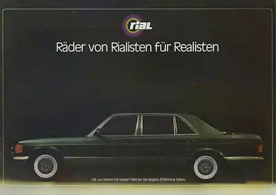 Rial Leichtmetall-Felgen Prospekt 1982