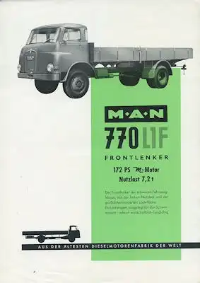 MAN Typ 770 L1F Prospekt ca. 1960