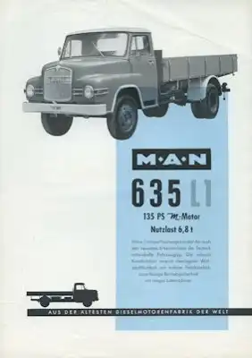 MAN Typ 635 L1 Prospekt ca. 1960